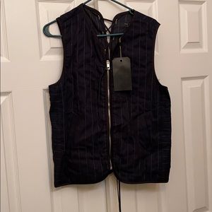 Rag and Bone Indigo Weaver Vest Sz Small